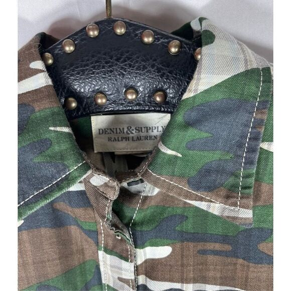 R.L Denim & Supply button down Camo shirt - Picture 5 of 6